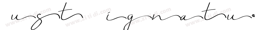 Just Signature字体转换